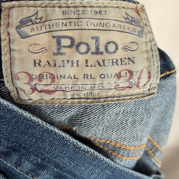Polo Ralph Lauren Distressed Varick Slim Straight Jeans Elliot Stretch 32/30 - Picture 4 of 10